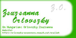 zsuzsanna orlovszky business card